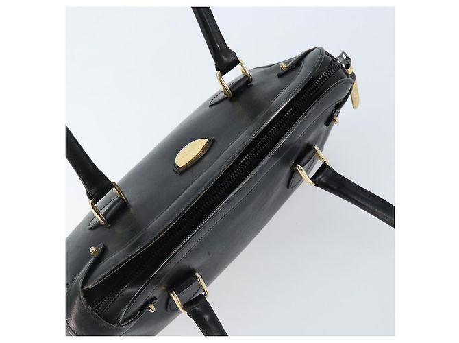Gucci Borsa a mano in pelle nera e oro Auth BSZ350 Nero D'oro - vista 6