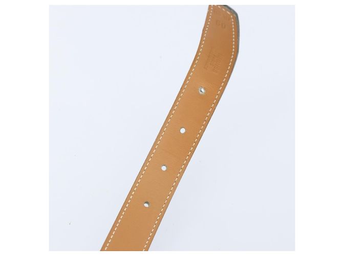 Hermès Cinturón reversible de cuero HERMES Constance Mini 29,1"" Negro Auth BSZ097 - vista 11