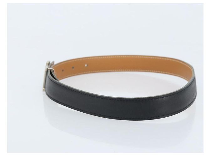 Hermès Cinturón reversible de cuero HERMES Constance Mini 29,1"" Negro Auth BSZ097 - vista 3