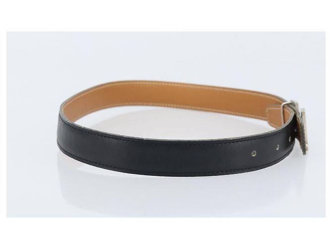 Hermès Cinturón reversible de cuero HERMES Constance Mini 29,1"" Negro Auth BSZ097 - vista 4