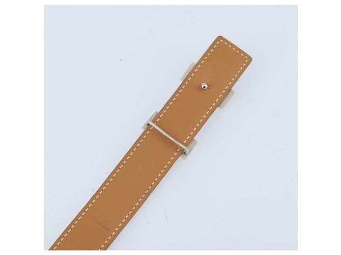 Hermès Cinturón reversible de cuero HERMES Constance Mini 29,1"" Negro Auth BSZ097 - vista 7