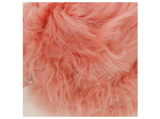 Miu Miu Chain Shoulder Bag fur Pink Silver Auth ARZ527M Silvery - view 11