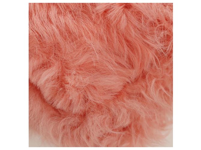 Miu Miu Chain Shoulder Bag fur Pink Silver Auth ARZ527M Silvery - view 12