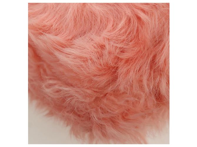 Miu Miu Chain Shoulder Bag fur Pink Silver Auth ARZ527M Silvery - view 14