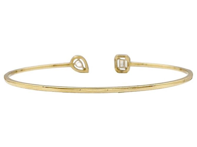Pulsera Messika, "Jonc Flex Toi & Moi My Twin" en oro amarillo y diamantes. - vista 4