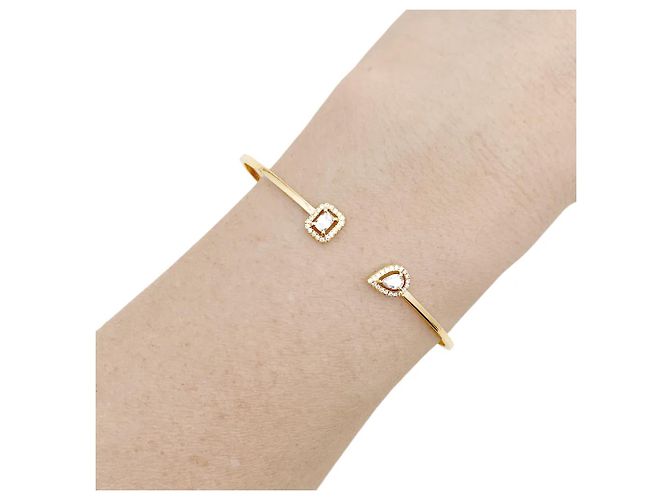 Pulsera Messika, "Jonc Flex Toi & Moi My Twin" en oro amarillo y diamantes. - vista 5