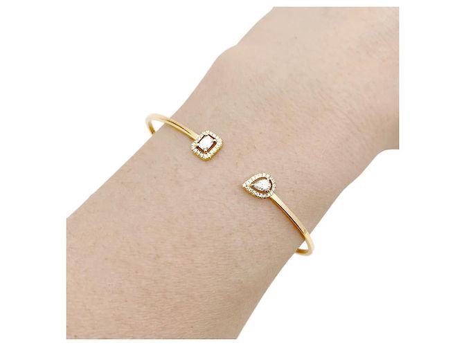 Pulsera Messika, "Jonc Flex Toi & Moi My Twin" en oro amarillo y diamantes. - vista 6