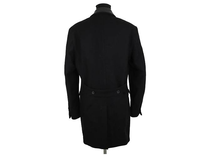 The Kooples Abrigo de lana negro - vista 4