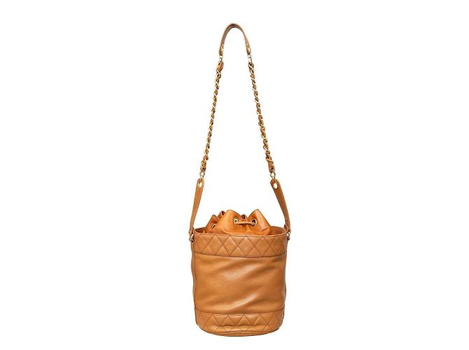 Chanel Vintage Eimer Tasche - 90er Jahre Braun - Ansicht 2
