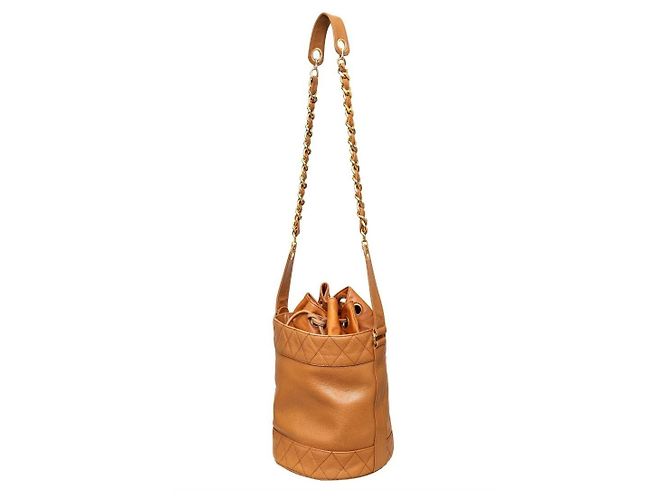 Chanel Vintage Eimer Tasche - 90er Jahre Braun - Ansicht 3