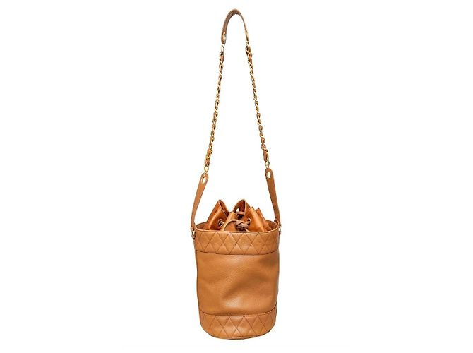Chanel Vintage Eimer Tasche - 90er Jahre Braun - Ansicht 4