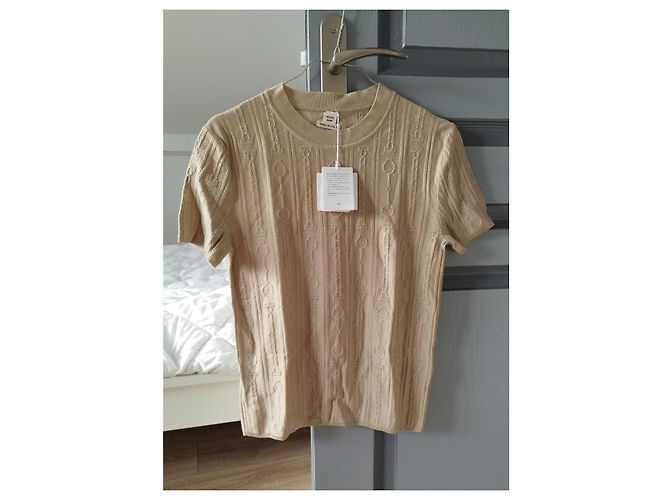 Hermès Beiger Strick-T-Shirt - Ansicht 5