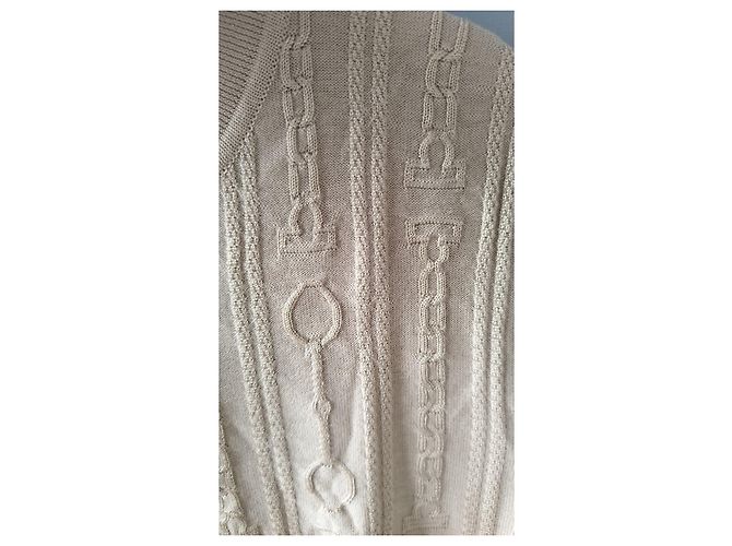 Hermès Beiger Strick-T-Shirt - Ansicht 6