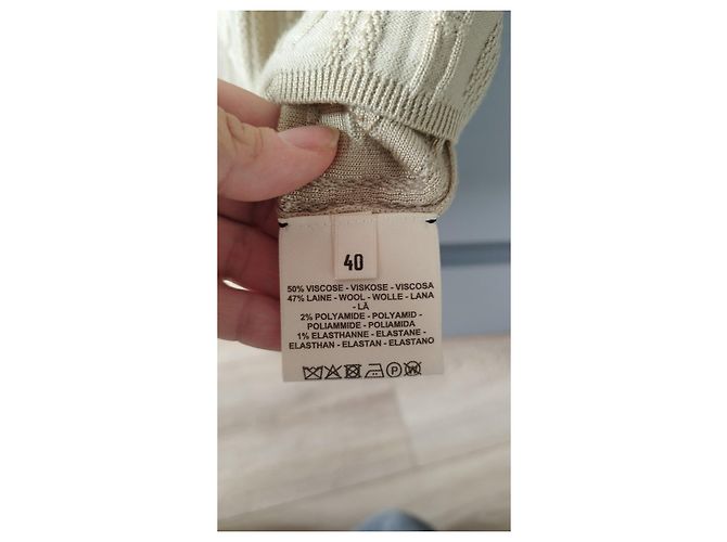 Hermès Beiger Strick-T-Shirt - Ansicht 8