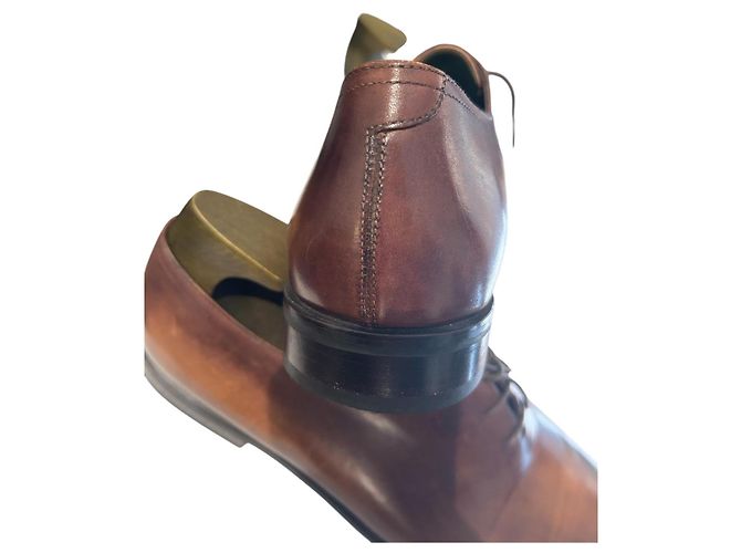 Scarpe Oxford Berluti Alessandro démesure pelle marrone - vista 11