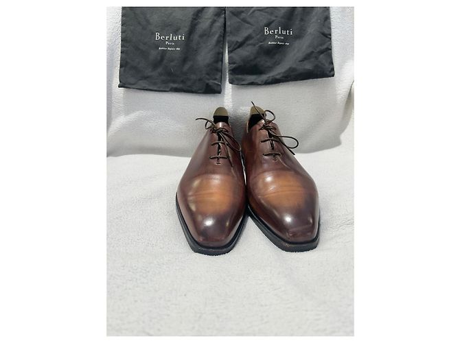 Scarpe Oxford Berluti Alessandro démesure pelle marrone - vista 2