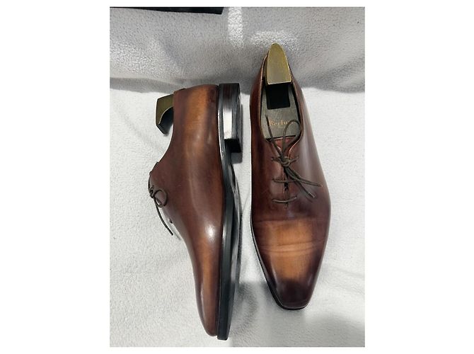 Scarpe Oxford Berluti Alessandro démesure pelle marrone - vista 3