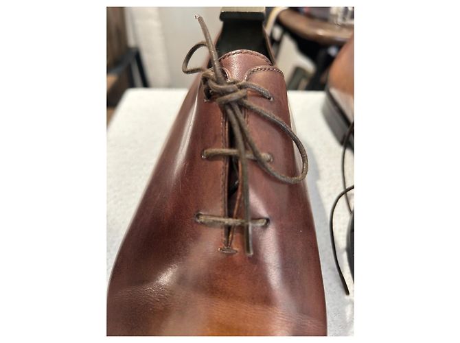 Scarpe Oxford Berluti Alessandro démesure pelle marrone - vista 6