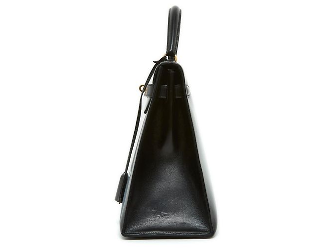Borsa Hermès 1989 Zenoï Kelly 32 Sellier in Pelle Nera Graffiti Hermes con tracolla Nero - vista 5