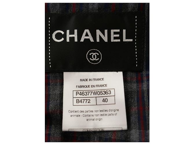 Chanel Pre-Fall 2013 Metiers D’Art ‘Paris-Edinburgh’ Tartan-Jacke Schwarz - Ansicht 9