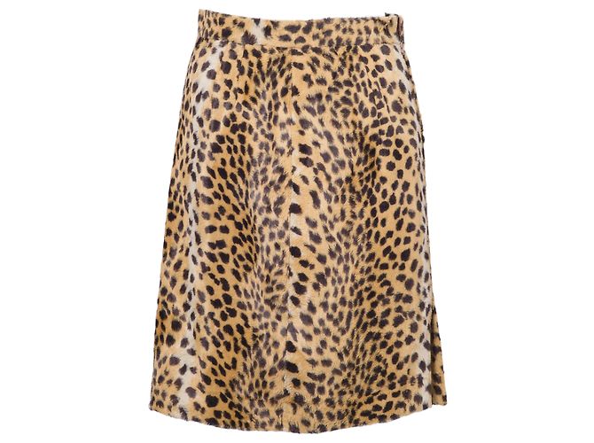 Falda de estampado de leopardo Emanuel Ungaro Beige - vista 2