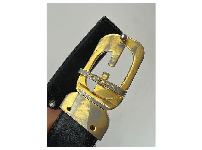 Vintage Gucci Leder Gürtel lila Bordeaux - Ansicht 4