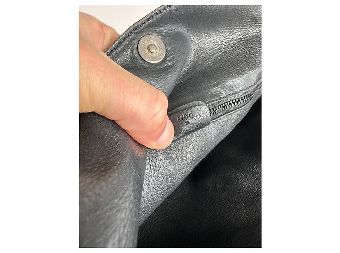 Triomphe Céline Borsa a spalla / crossbody in pelle vintage Celine Paris nera e marrone - vista 7