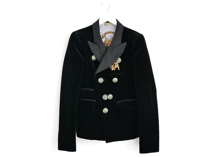 Samtjacke Balenciaga x Nicolas Ghesquière Herbst 2007 Schwarz - Ansicht 2
