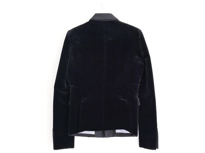 Samtjacke Balenciaga x Nicolas Ghesquière Herbst 2007 Schwarz - Ansicht 3