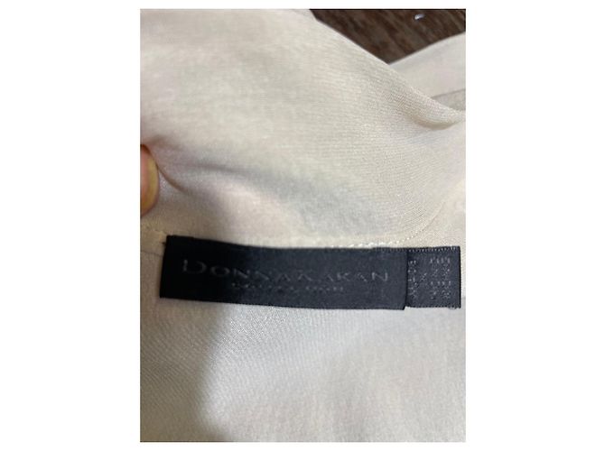 Chaleco drapeado sin mangas beige Donna Karan - vista 11