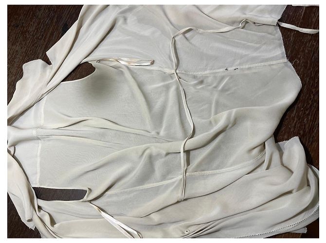 Chaleco drapeado sin mangas beige Donna Karan - vista 13