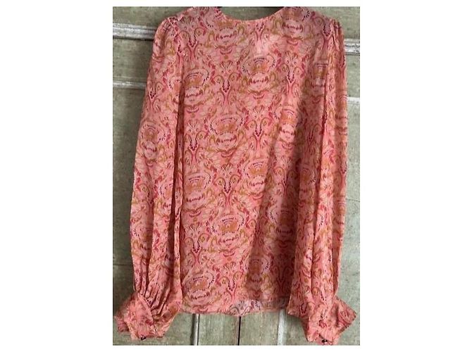 Blusa Max Mara de seda con botones arlequín Multicolor - vista 9
