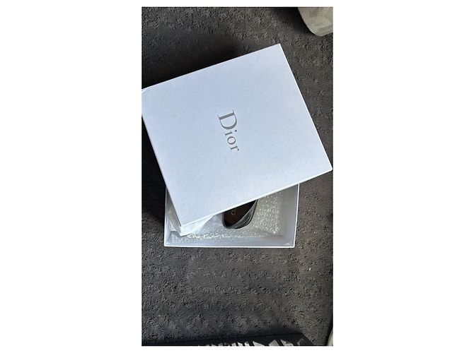 Mocassini in pelle nera Christian Dior Nero - vista 11