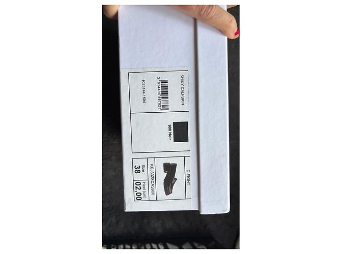 Mocassini in pelle nera Christian Dior Nero - vista 12