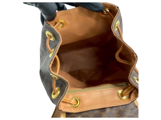 Céline Zaino Celine Macadam Triomphe in PVC e pelle Marrone - vista 9