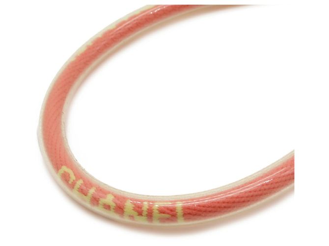 Timeless Corrente de óculos em lona Chanel Rosa - vista 2