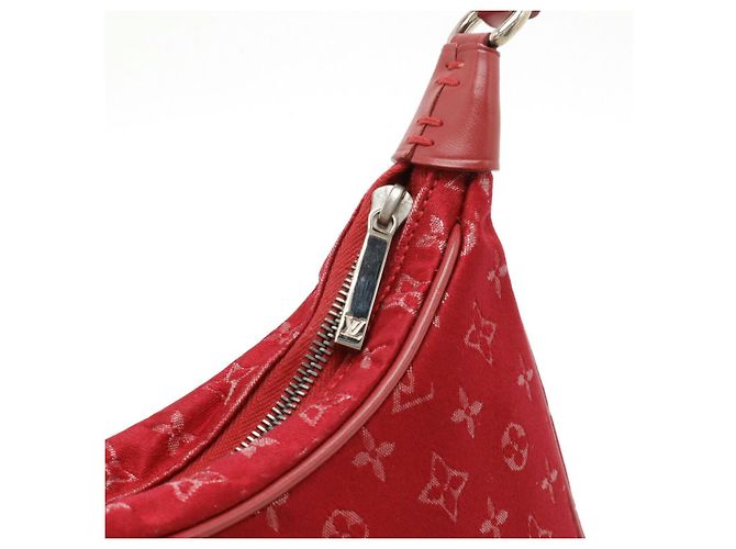 Boulogne Pochette in Satin Monogram Louis Vuitton Rosso - vista 4