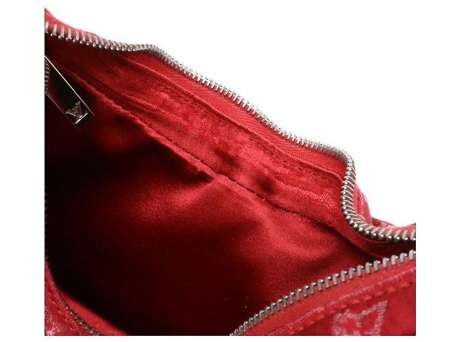 Boulogne Pochette in Satin Monogram Louis Vuitton Rosso - vista 7