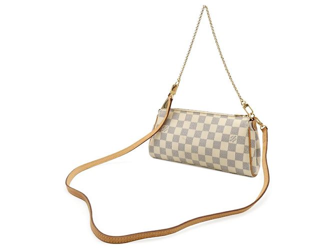 Borsa a spalla 2 in 1 Louis Vuitton Eva Damier Azur Crudo - vista 2