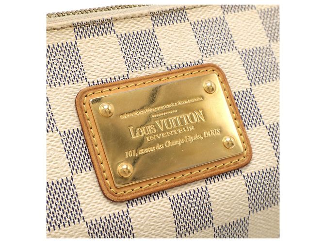 Borsa a spalla 2 in 1 Louis Vuitton Eva Damier Azur Crudo - vista 4