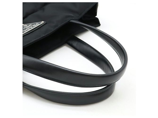 Borsa tote 2 in 1 Prada TESSUTO+VITELLO Nero - vista 4