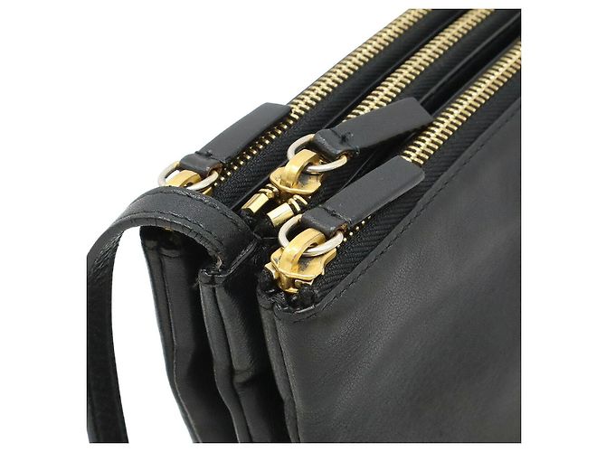 Céline Borsa a Spalla in Pelle Trio di Celine Nero - vista 4