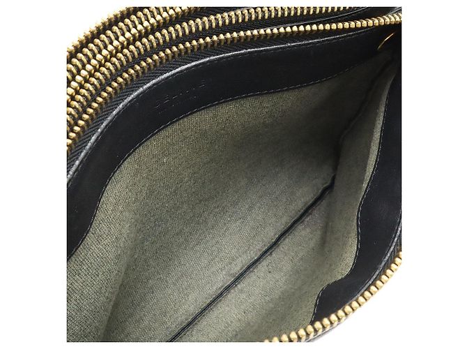Céline Borsa a Spalla in Pelle Trio di Celine Nero - vista 5