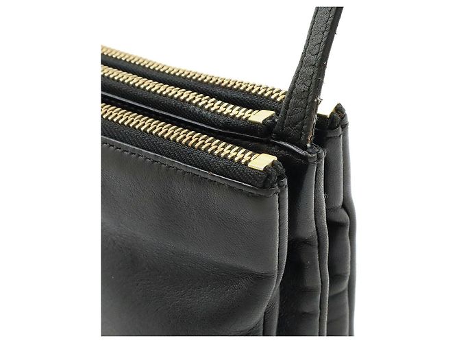 Céline Borsa a Spalla in Pelle Trio di Celine Nero - vista 6