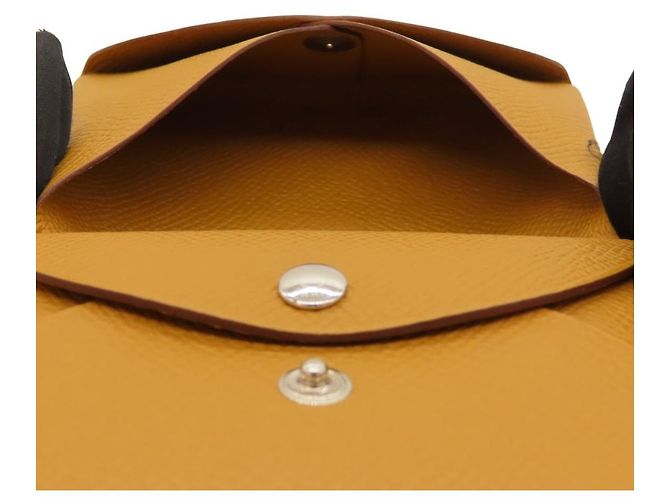 Calvi Duo Epsom 2-in-1 Münz- und Kartenetui von Hermès Gelb - Ansicht 5