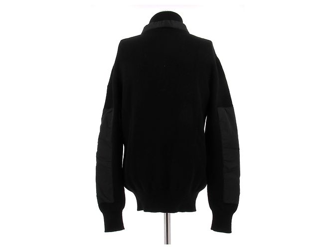 Moncler Suéter negro con paneles de nylon - vista 2