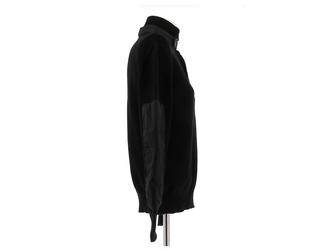 Moncler Suéter negro con paneles de nylon - vista 3