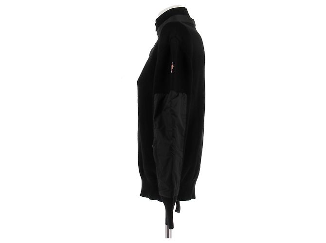 Moncler Suéter negro con paneles de nylon - vista 4
