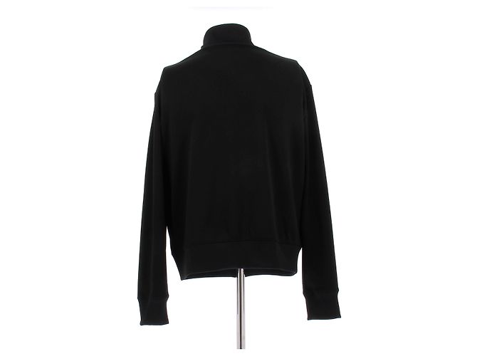 Courreges Schwarzer Sweatshirt mit Reißverschluss Baumwolle XXL - Ansicht 2