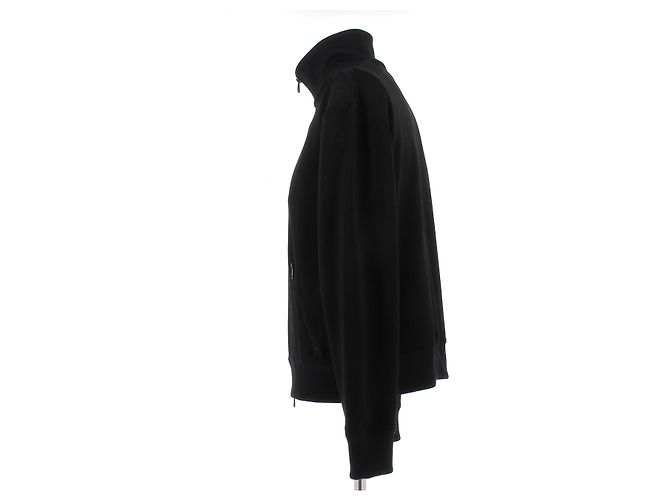 Courreges Schwarzer Sweatshirt mit Reißverschluss Baumwolle XXL - Ansicht 4